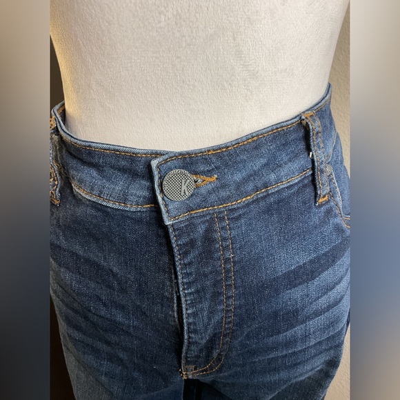 Kut from the Kloth Dark Blue High Rise Straight Cut Jeans - Picture 5 of 13